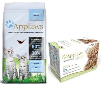 Applaws Kitten Mischfütterungs-Set Applaws Kitten Huhn 2kg + Applaws Kitten Auswahl 6x70g 3 Applaws Kitten Mischfütterungs-Set Applaws Kitten Huhn 2kg + Applaws Kitten Auswahl 6x70g