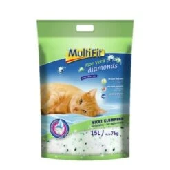 MultiFit Diamonds Aloe Vera Silikatstreu 15 L
