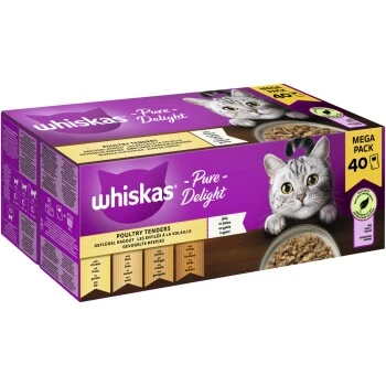 Whiskas Pure Delight Mega Pack Geflügel Ragout In Gelee 40 X 85g 3 Whiskas Pure Delight Mega Pack Geflügel Ragout In Gelee 40 X 85g