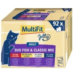 MultiFit Adult Jelly Duo Fish & Classic Mix Multipack XXL 92x100g